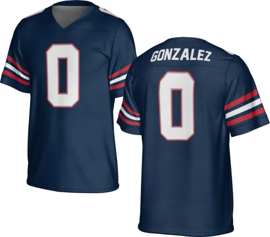 Discover UNSIGNED CUSTOM Sewn Stitched Christian Gonzalez Navy Jersey - Size S to 5XL