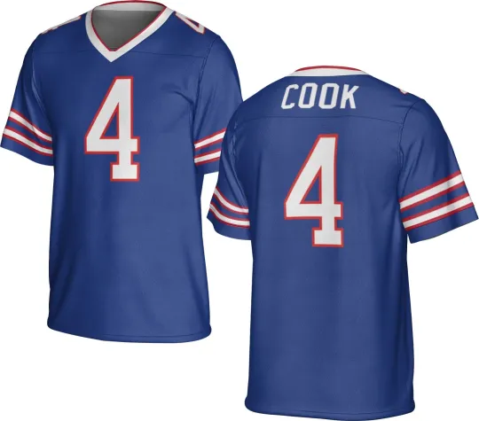 Discover UNSIGNED CUSTOM Sewn Stitched James Cook Jersey - Size S to 5XL