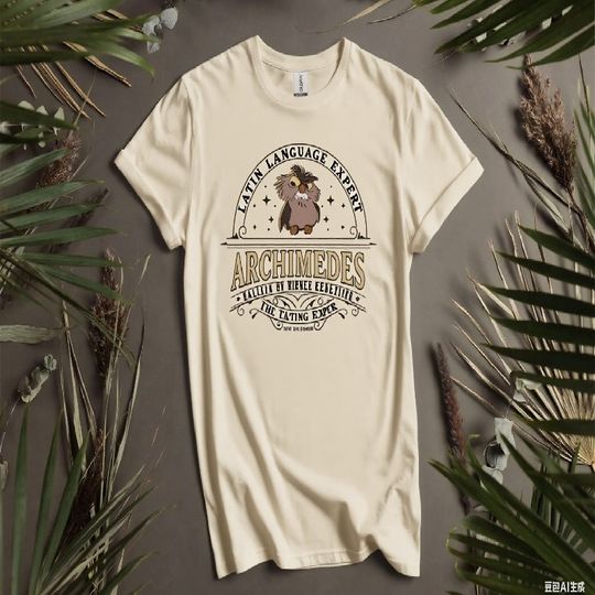 Discover 2025 Summer Disney The Sword in the Stone Owl Shirt, Archimedes College of Higher Education 100% cotton printed T-shirt