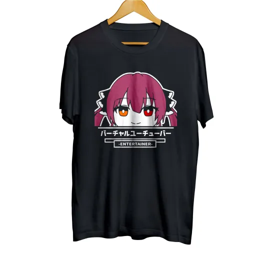Discover T-Shirts distro anime vtuber HOUSHOU MARINE peeker - HOLOLIVE JP 100% cotton combed 30s