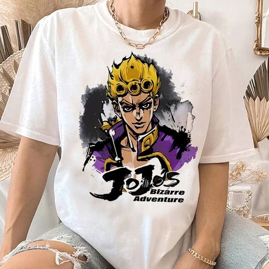 Discover Anime JoJo's Bizarre Adventure Kira Yoshikage Killer Queen Print Tee Men Manga T Shirt Harajuku Tshirt Women