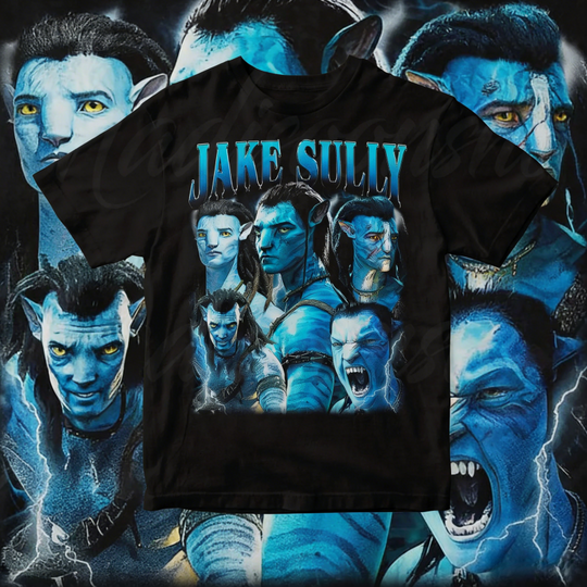Discover 2025 Jake Sully Avatar T-Shirt: Vintage Soft Cotton Colors Tee 100% Pure Cotton Printed Breathable Adults and Children T-shirt