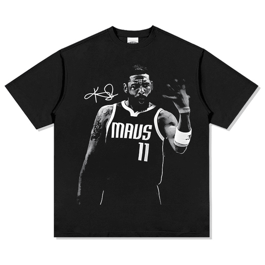 Discover Kyrie Irving Basketball T Shirt For Men Women Oversized Pure Cotton Short Sleeve Mavs Style Stylish Guard Sleek Casual Top