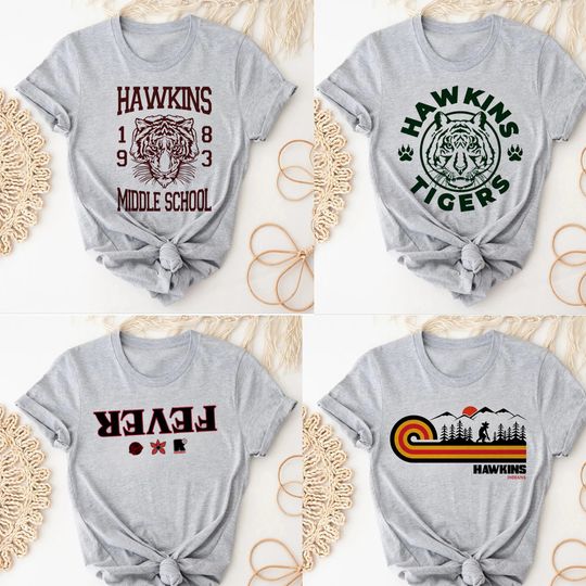 Discover Hawskin Demogorgon 2025 Hot T-shirts Women Tops Streetwear Active Wear T-shirts Female Funny  Tees Clothes