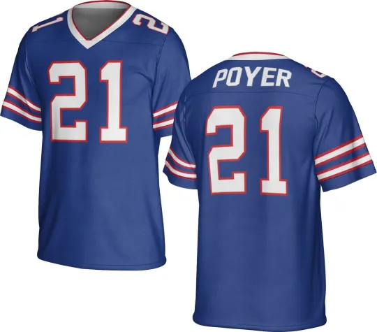 Discover UNSIGNED CUSTOM Sewn Stitched Jordan Poyer Jersey - Size S to 5XL