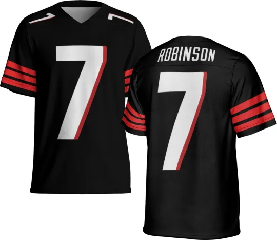 Discover UNSIGNED CUSTOM Sewn Stitched Bijan Robinson Jersey - Size S to 5XL