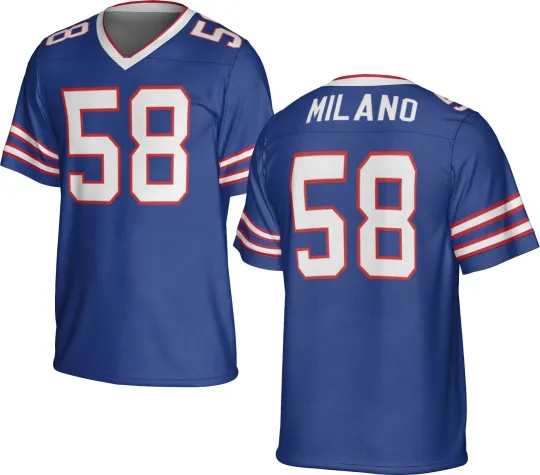 Discover UNSIGNED CUSTOM Sewn Stitched Matt Milano Jersey - Size S to 5XL
