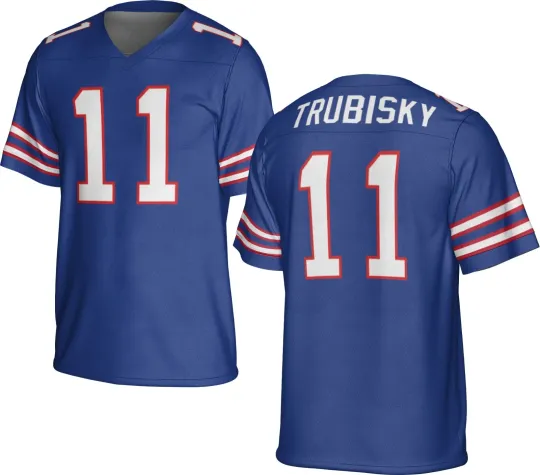 Discover UNSIGNED CUSTOM Sewn Stitched Mitchell Trubisky Jersey - Size S to 5XL