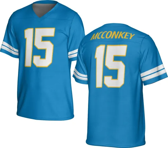 Discover UNSIGNED CUSTOM Sewn Stitched Ladd McConkey Jersey - Size S to 5XL