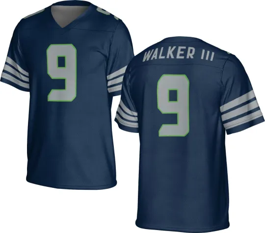 Discover UNSIGNED CUSTOM Sewn Stitched Kenneth Walker III Jersey - Size S to 5XL
