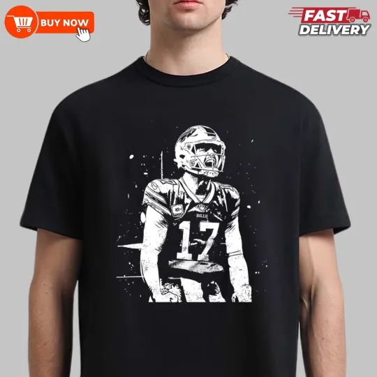 Discover MVP Josh Allen 17 Buffalo football Football TShirt - Multicolors, Full Size