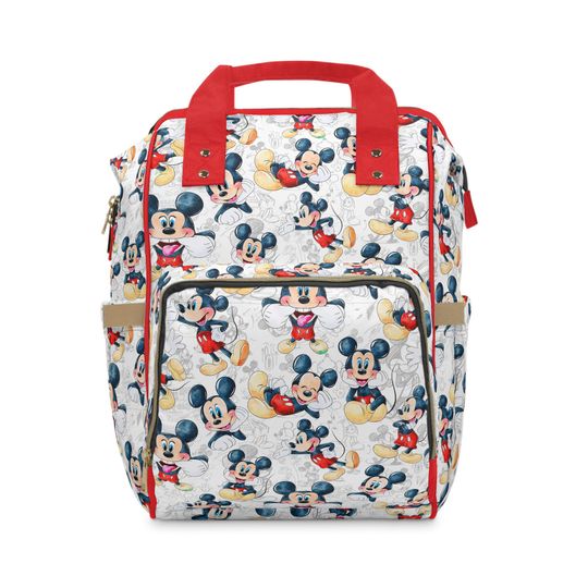 Discover Mickey Mouse Tangled Diaper Bag Disney Baby Backpack, Mickey Baby Gift, Travel Bag for Moms, Magical Baby Shower Gift, Cute Mickey Tote
