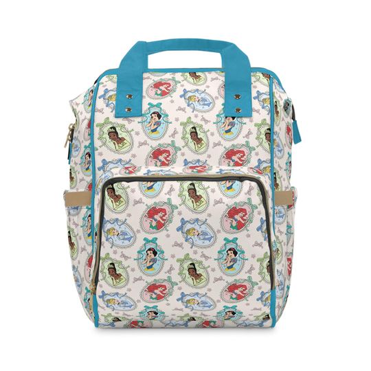 Disney Princess Diaper Bag Disney Baby Backpack, Rapunzel Baby Gift, Travel Bag for Moms, Magical Baby Shower Gift, Cute Princess Tote