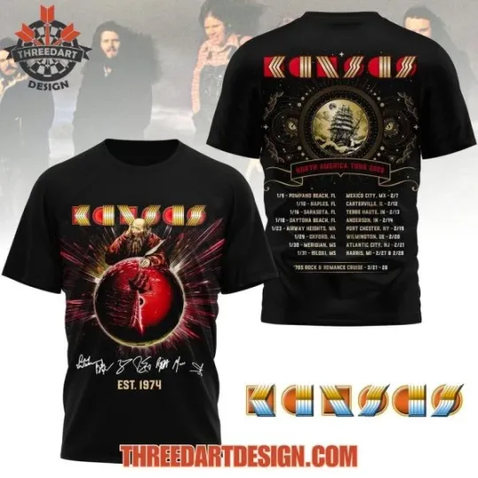 Discover Kansas Tour 2026 T-Shirt 3D