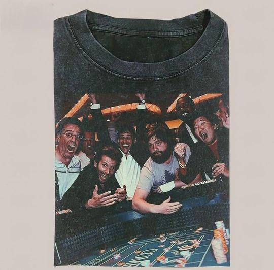 Discover Vintage The Hangover Movie Graphic T-Shirt, Poker Scene Tee