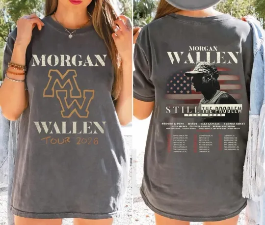 Discover Wallen Western Still the Problem Tour 2026 Shirt, Wallen Western T-Shirt