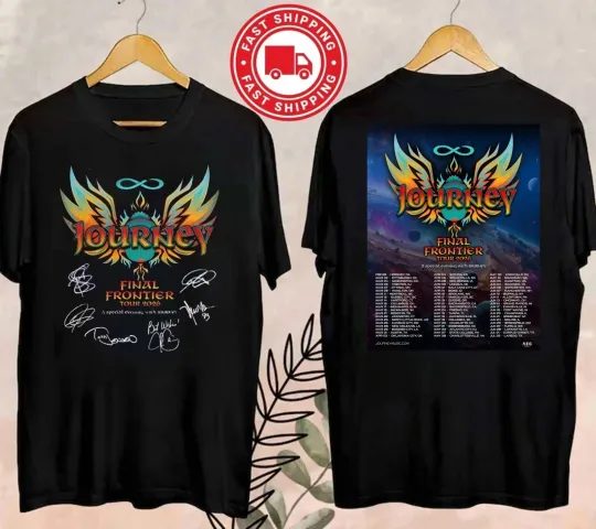 Discover Journey Final Frontier Tour 2026 Band Concert Dates Graphic T-Shirt