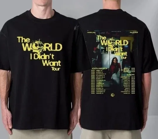 Discover Natalie Jane The World I Didn't Want Tour 2026 North T-Shirt