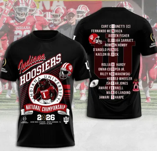 Discover Indian1A Hoosieer National Championship 3D T-Shirt