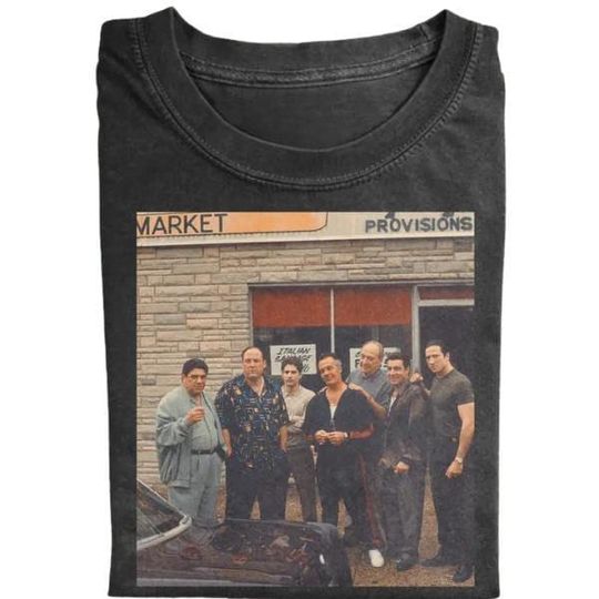 Discover Vintage Sopranos Crew T-Shirt, Mafia Graphic Tee, Retro TV Show