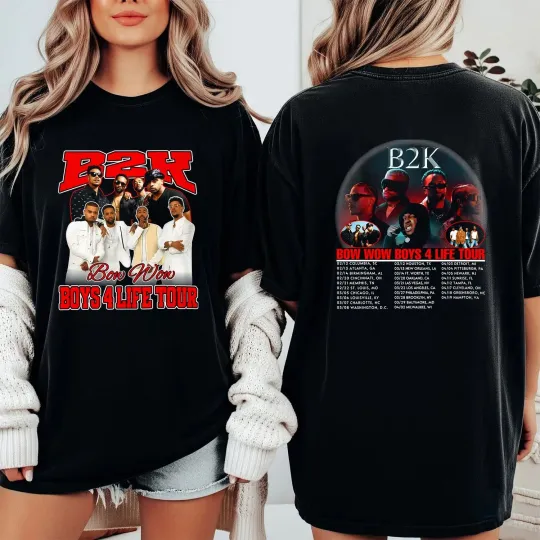 Discover Bow Wow X B2K Boys 4 Life Tour 2026 Inspired Unisex T-Shirt