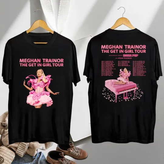 Discover Meghan Trainor the Get in Girl Tour 2026 Concert Fan Gifts T-Shirt