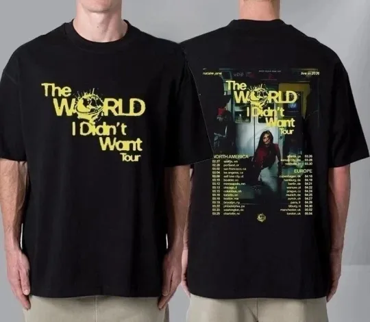 Discover New Natalie Jane The World I Didn't Want Tour 2026 North-2 Sides Shirt