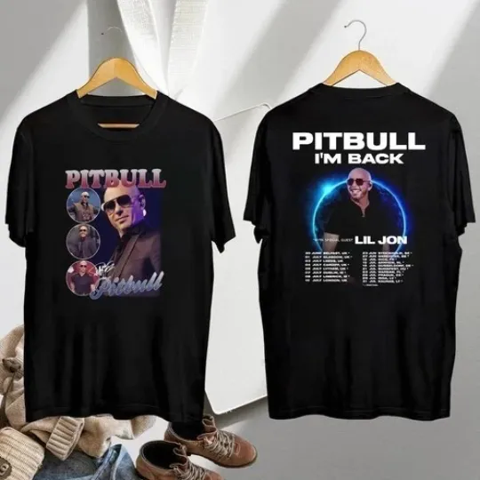 Discover 2026 Pitbull I'm Back Tour T-shirt, Pitbull Tour 2026 Shirt