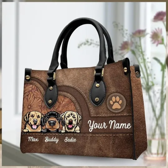 Discover Personalized Dog Or Cat Leather Handbag, Personalized Dog Or Cat Lovers, Cat Mom