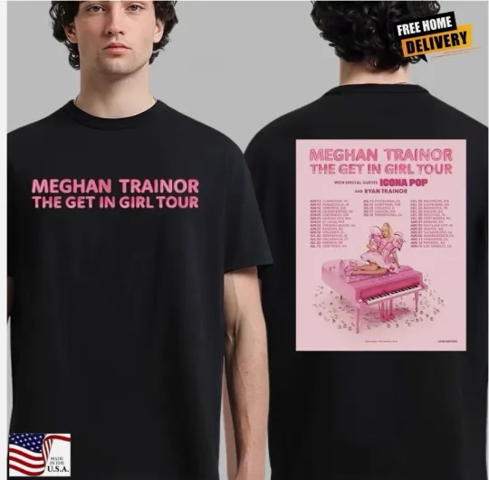 Discover Meghan Trainor The Get In Girl Tour 2026 T-Shirt