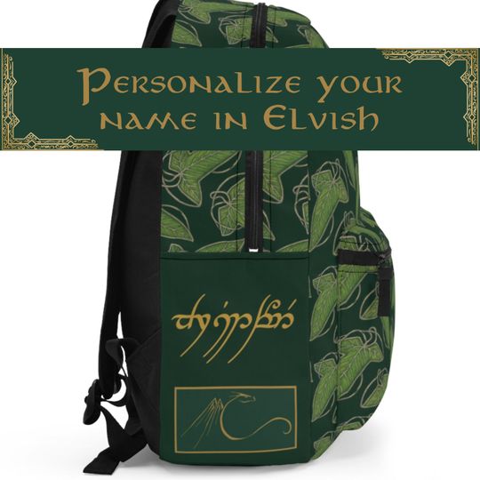 Discover Lorien Personalized Backpack: Lord of the Rings Book Bag
