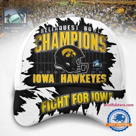 Discover Hawkeyes 2026 NCAA RELIAQUEST BOWL CHAMPIONS Classic Cap