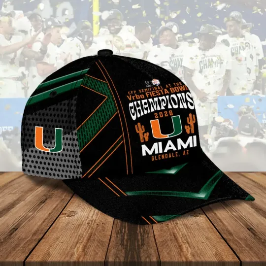 Discover Hurricanes Football 2026 Fiesta Bowl Champions Classic Cap