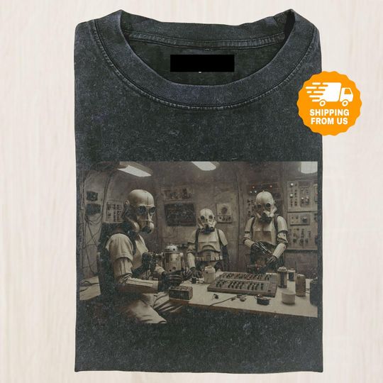 Discover Funny Star Wars Stormtrooper Board Game Shirt, Sci-Fi Comfort Colors Shirt, Droid Lounge Graphic Tshirt, Gift For Star Wars Fan