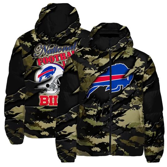 Buffalo Bills Hooded Puffer Jacket, Game Day Jacket