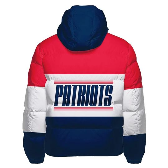 New England Patriots Hooded Puffer Jacket, Game Day Jacket