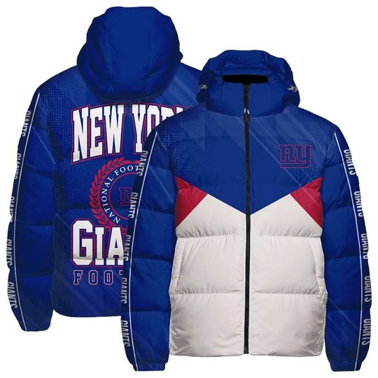 New York Giants Hooded Puffer Jacket, Game Day Jacket