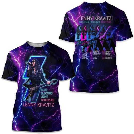 Lenny Kravitz 3D Unisex T-shirt gift for fans