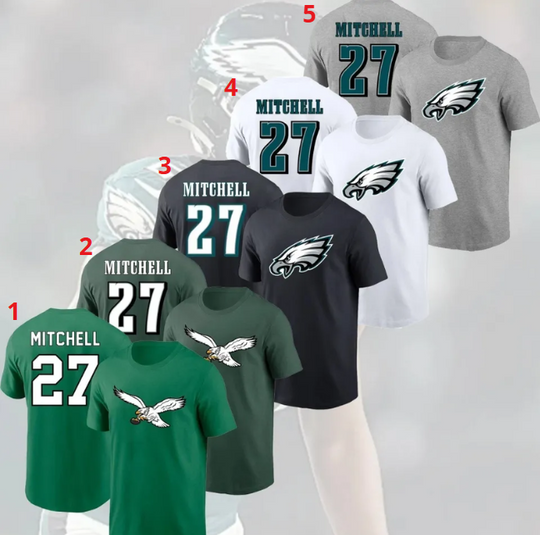 Discover HOT! Quinyon Mitchell #27 Philadelphia Eagles Name and Number Gift For Fans