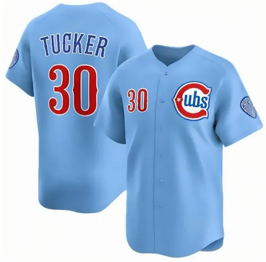 Discover Men's #30 Tucker Blue Alternate Stitched Jersey Custom No Logos