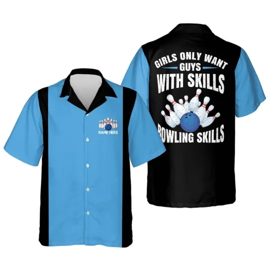 Discover Bowling Skills Hawaiian Shirt Custom Bowling Shirt Custom Team Bowling Hawaiian