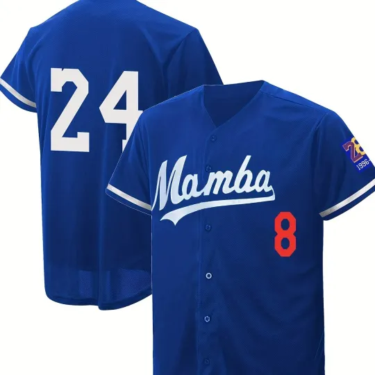 Discover Kobe Mamba Forever Baseball Jersey REPLICA All Size S-5XL