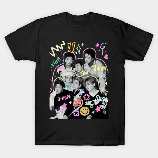 Discover BTS Group Shirt, Kpop Idol Fan Art Tee, ARMY Gift, Concert Outfit