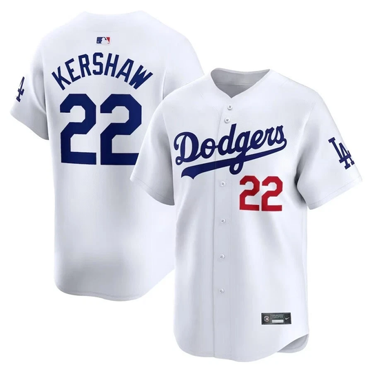 Discover Dod.gers #22 Clay.t0n Ker.shaw White Home Limited Baseball Jersey