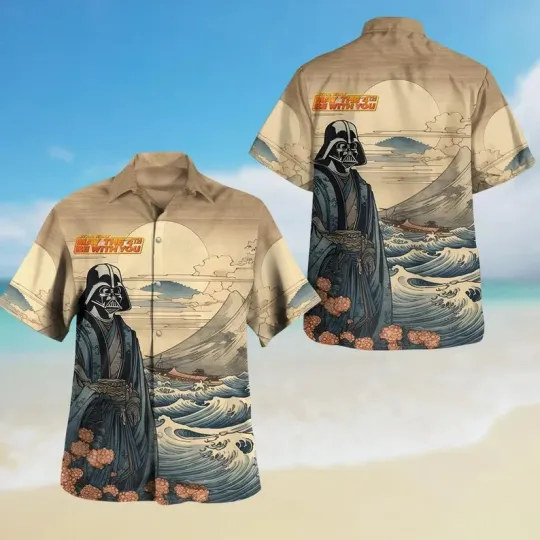 Discover Disney Star Wars Darth Vader Command Japanese Art Hawaiian Shirt