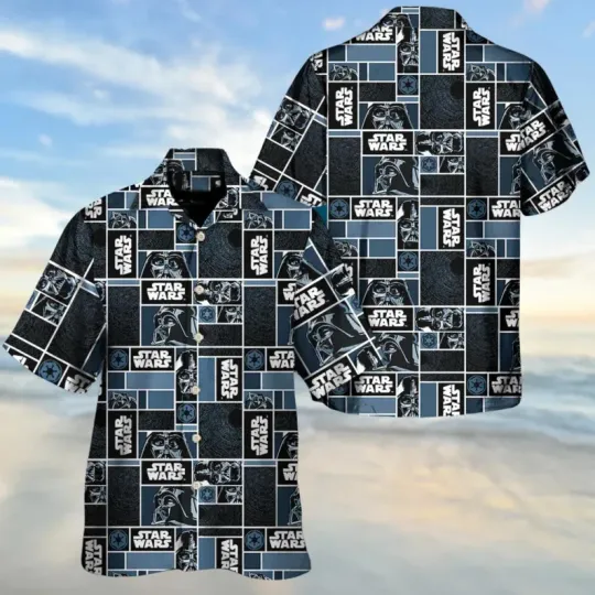 Disney Star Wars Revenge Of The Sith Darth Vader Square Graphic Hawaiian Shirt