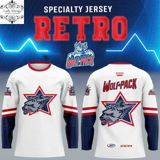 Discover Hartford Wolf Pack Specialty Retro 2026 Hockey Shirt Men's Fan Gear