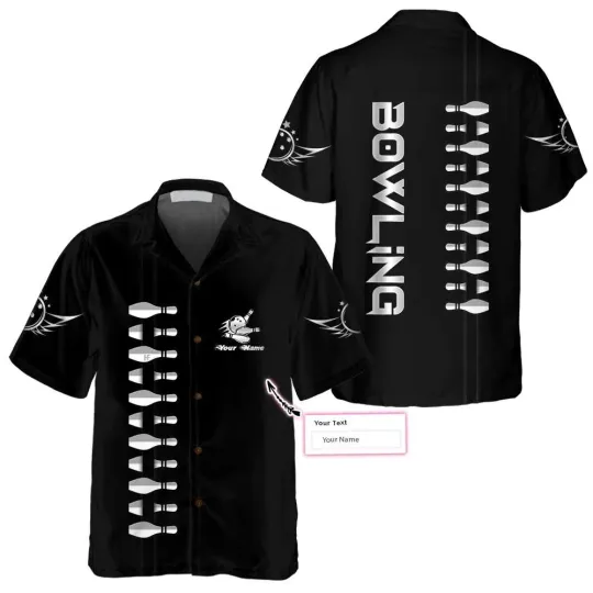 Discover Personalized Name Bowling Custom Hawaiian Shirt Bowling Shirt