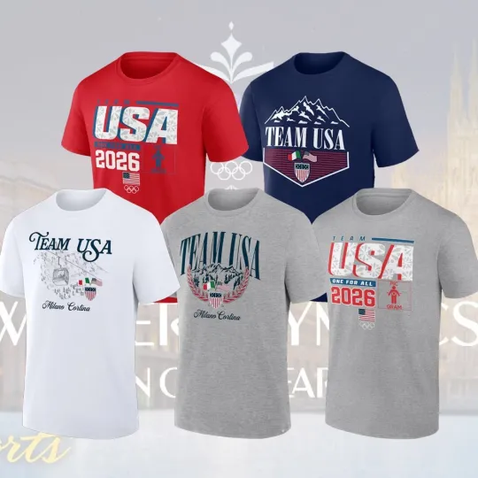 Team USA 2026 Winter Olympics United Design T-Shirt for Fans