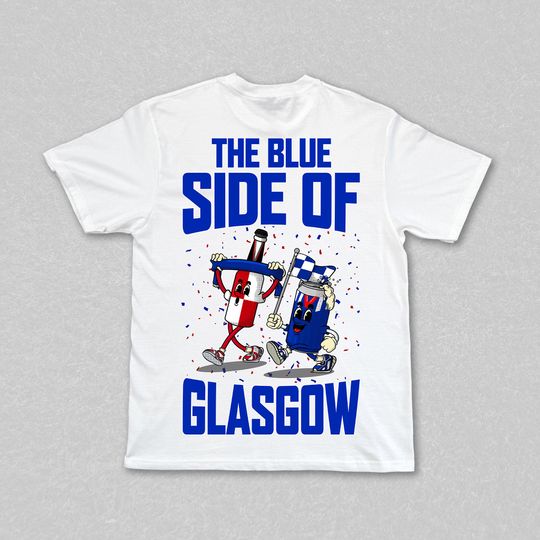Discover Copland Cask Co - Classic Can & Bottle Duo T-Shirt | Glasgow Rangers Fan Gifts | Perfect Gift Idea for Football Fans